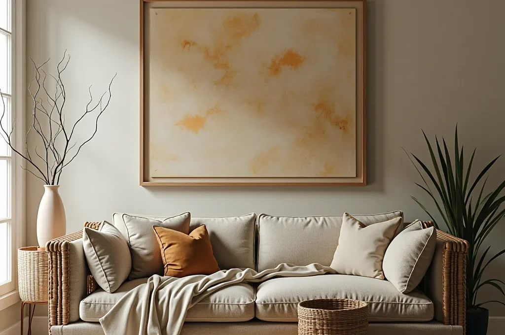 Bureau épuré avec carnet de planification vestimentaire et échantillons textiles